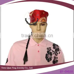 China Red Cotton Wig Caps thumbnail-1