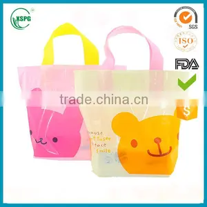 Wholesale Printed PE Poly Bags Plastic Handle Bags for Shopping thumbnail-2