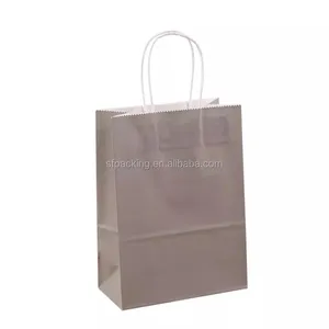 Foldable Kraft Paper Hand Bag for Shopping thumbnail-1