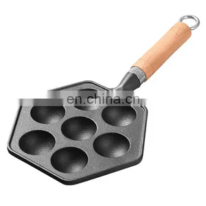 Import Small Roaster Deep Fryer Sand Takoyaki Pan And Brush With Utensils thumbnail-5