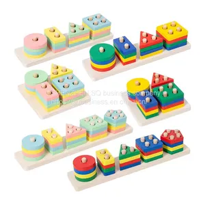 Montessori Toys 18+ Month Old, Wooden Sorting and Stacking Toys for Toddlers Preschool Learning Toy, Gift for 12-18 Month Boy thumbnail-2