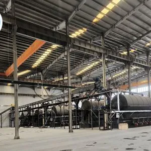 Batch/Semi-continuous/Fully Continuous Waste Tyre Plastic Pyrolysis Plant Pyrolysis Reactor thumbnail-3