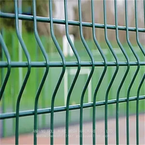BEST Wire Mesh Fence Manufacturer PE Coated and PVC Coated Welded Wire Fencing Curvy Welded Wire Mesh Fence/BOLI WIRE MESH QUALITY WELDED WIRE FENCING thumbnail-3