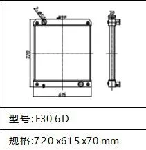 High Quality Heat Exchangers System Cooling For CAT Caterpillar E306D Radiator Factory thumbnail-2