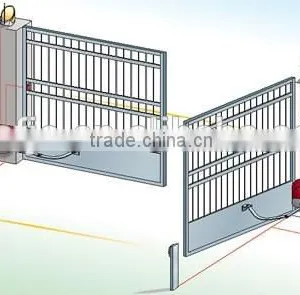 Guangzhou Arm Type Swing Gate Opener, Automatic Swing Gate Motor, Automatic Gate Opening With Backup Battery thumbnail-1