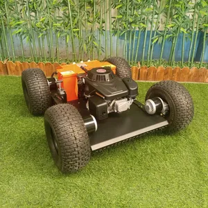 Remote Control Lawn Mower, China Track Mower Price, Radio Controlled Lawn Mower for Sale thumbnail-1
