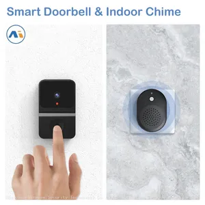 Ringsee Smart Ring Camera Doorbell Battery Video Doorbell Audio Intercom Wireless Door Chimes for Business Home Office Store thumbnail-3
