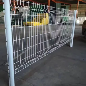 Powder-Coated 3D Curved Fence Panel 2.4m Height for Industrial Zones thumbnail-1
