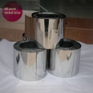 High-purity Nickel Strip 0.1, 0.12, 0.15, 0.2, 0.3mm Battery Connection Tabs, Spot-welded Pure Nickel Sheets, Pure Nickel Flat Bars thumbnail-2