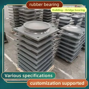 Bridge Engineering Plate-type Rubber Bearing GJZ Rectangular Bridge Bearing Circular Building Venue Seismic Isolation Basin-type Bearing thumbnail-3