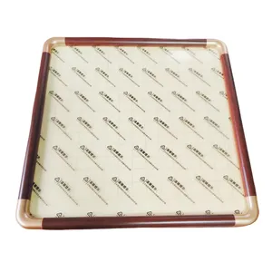 30*30 cm Square Xuan Paper Painting Hardcard Border Protection Rounded Corners Rosewood Wooden Frame thumbnail-1