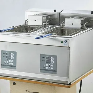 Double-cylinder Tabletop Automatic Lifting Electric Frying Oven/pot thumbnail-1