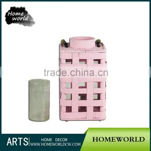 Hot-sell Pink 2015 Rustic Design&Yes Handmade Candle Holder thumbnail-1