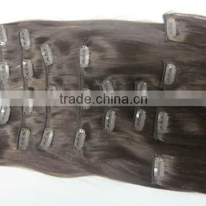 Factory Price 2014 New Arrival 100% Human Remy Clip in Hair Extension thumbnail-1