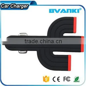 2016 New Electric Type and Mobile Phone Use Fast Charge Cheap Price 3 in 1 Car Charger Cactus Triple 3 USB Ports Usb Car Charger thumbnail-2