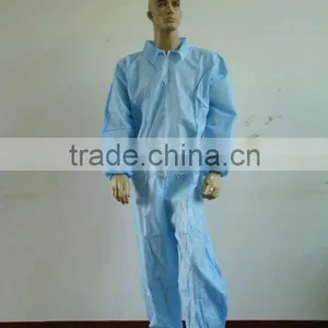 Disposable PP/SMS/PE Coated PP/Microporous Coverall Overall Suit thumbnail-4