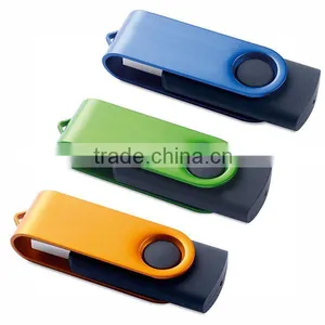 Rotate Silver Clip USB Flash Drive 2GB thumbnail-1