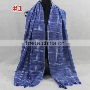 2016 Fashion Ladies Checked Plaid Viscose Pashmina Blanket Scarf Shawl thumbnail-3
