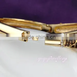Charming Crystal Rose Gold Wholesale Expandable Bangle thumbnail-6