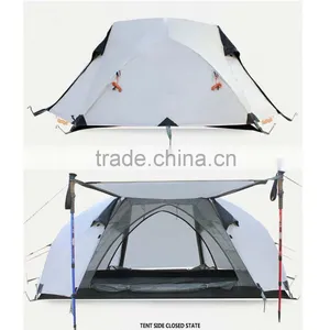 New Product Double Pole Outdoor Camping Tent Space Spring Up Sunshade Tent thumbnail-5