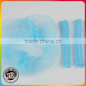 Disposable Nonwoven Blue Clip Cap thumbnail-1