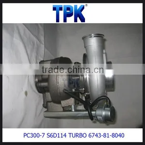 PC300-7 SAA6D114E-2 SAA6D114 TURBOCHARGER 6743-81-8040 thumbnail-4