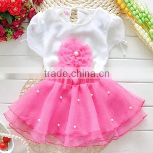 Bottom Price Hotsell Nice Skirt With Matching Long Sleeve Top, Applique Girls Short Sleeve Dresses, Sequin Beaded Prom Dress thumbnail-1