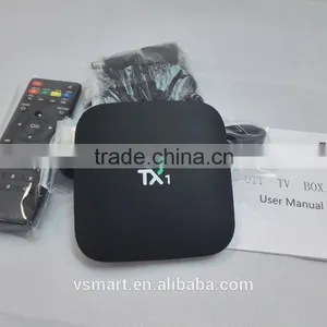 2016 Cheap TX1 Smart Android TV Box Amlogic S805 Quad Core Android 4.4 1G+8G H.265 WIFI Media Player thumbnail-1