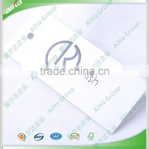 Allta Group OEM Professional Quality Cheap Clothing Printed Paper Hangtag, Simple Style Fashion Tags for Women Clothes Dresses thumbnail-3