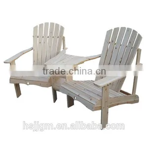Outdoor Wooden Double Adirondack Chair thumbnail-1