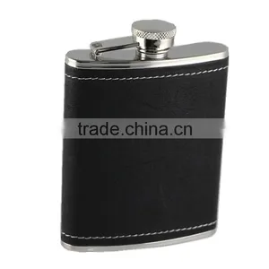 Stainless Steel Disposable Leather Liquor Flask thumbnail-4