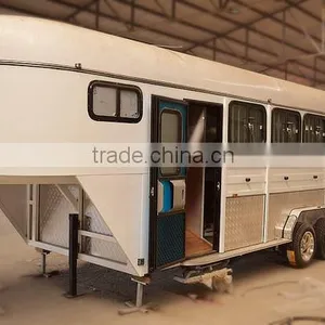 Austraila HOT SALE Large Horse Trailer, Classic Horse Trailers, Gooseneck Horse Trailer Quality Choice thumbnail-2