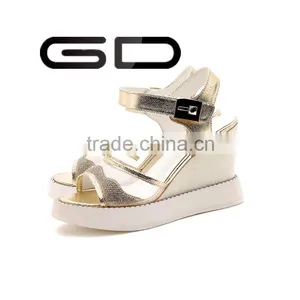 GDSHOE European Ladies Fancy PU Sandals Shoes thumbnail-1