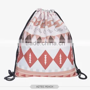 China Suppliers Hot Sale Aztec 3D Sublimation Drawstring Bag in thumbnail-4