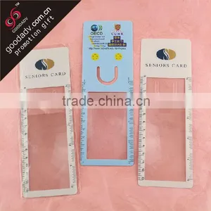 New Products for 2015 Cheap Customized Plastic Clear Plastic Bookmarks for Promotion Gift thumbnail-1