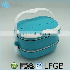 Double-layer PP Stainless Steel Lunch Box Food Thermo Container thumbnail-1