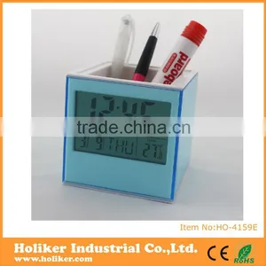 Pen Holder Travel Digital Clock thumbnail-2