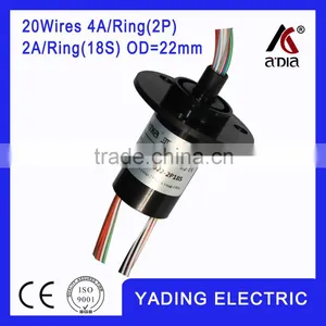 Capsule Slip Ring 022-2P18S Dia.22mm 20wires 4A/2wires 2A/18wires thumbnail-1