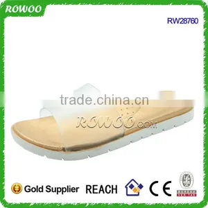 Transparent Lady Indoor Pcu Slipper for Footwear and Promotion,light and Comforatable thumbnail-1