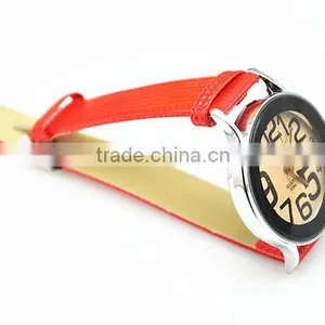 Brown Glass Lady Big Numbers Fashion Design Wrist Watch Women thumbnail-5