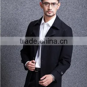 Manufacturers Selling Man Paragraph Dust Coat Grows in the Spring and Autumn Period and the New Lapel Leisure Fashion Personali thumbnail-5