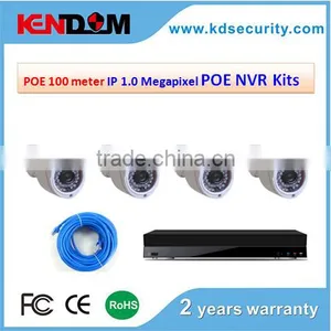 POE 100meter 4CH POE CCTV Kit H.264 NVR HD 720P Camera IP New Products for 2015 thumbnail-1