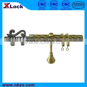 T28 Antique Brass Curtain Rod thumbnail-2
