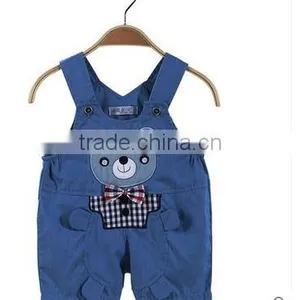 The Decimal Point Baby Bib Kids Summer Cotton Shorts Denim Pants Boy Cartoon Children Summer Thin Section thumbnail-5