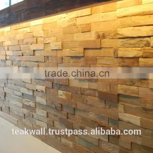 Recycled Teak Wall Panel thumbnail-1