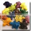 One Color Shape Ceramic Turtle Beads - Large thumbnail-1