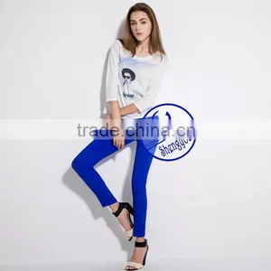 2015 China Supplier Custom Fashion Women Printed T-shirt Wholesale thumbnail-4