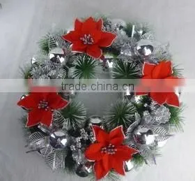 Promotional PVC Artificial Christmas Ball Wreath/garland for X-mas thumbnail-2