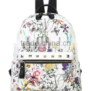 Wholesale Small Colleague School Leather Backpacks Bag for Girls Outside thumbnail-1
