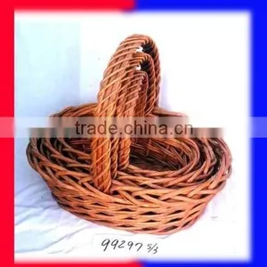 Hot Sale High Quality Wicker Basket With Handle thumbnail-1